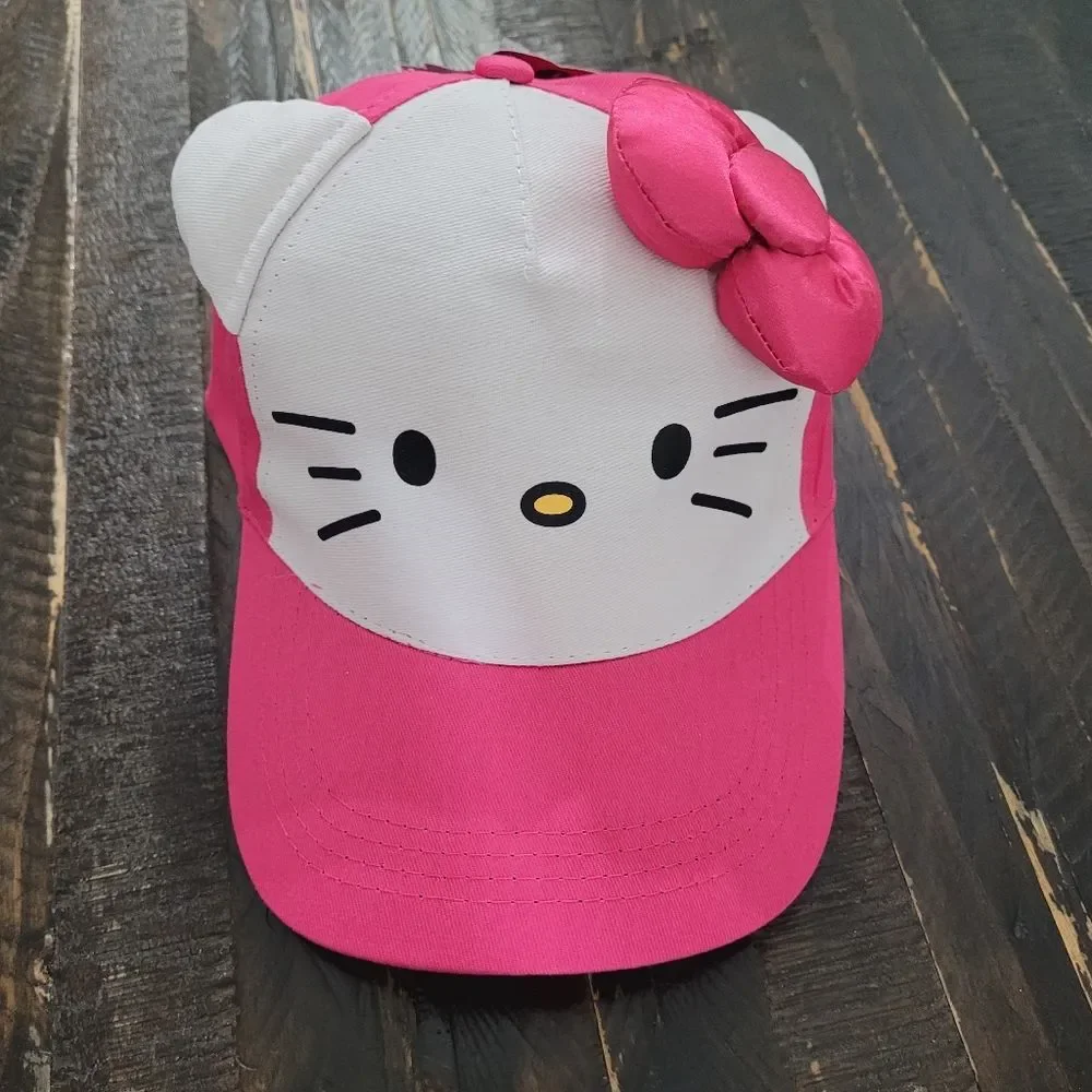 NEW Sanrio Hello Kitty 3D Bow Baseball Hat